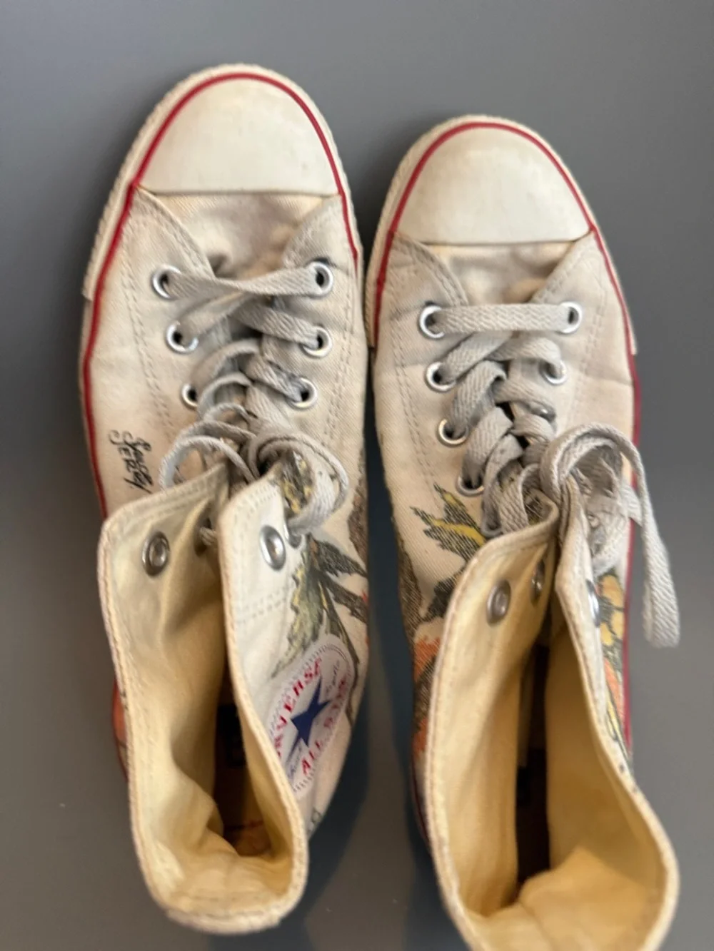 2008 Limited Edition Sailor Jerry Converse High Top Sneakers - Picture 4 of 5